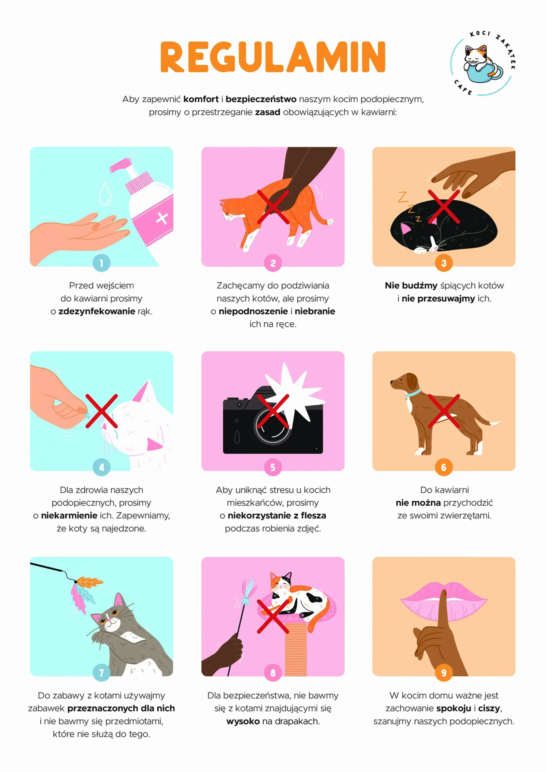 Regulamin Koci Zakątek Cafe – zasady wizyty strona 2