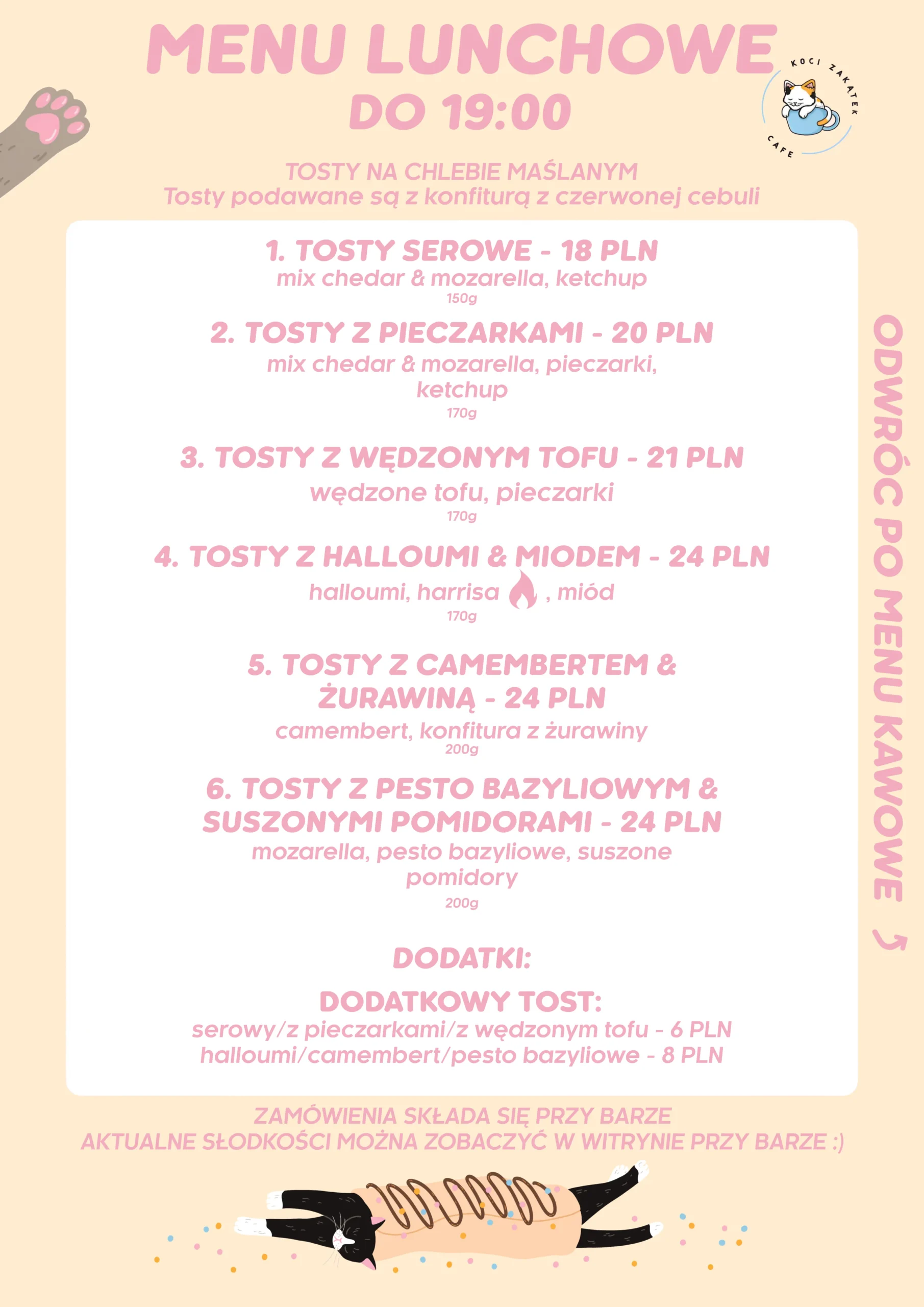 Menu kawiarni Koci Zakątek Cafe – strona 2